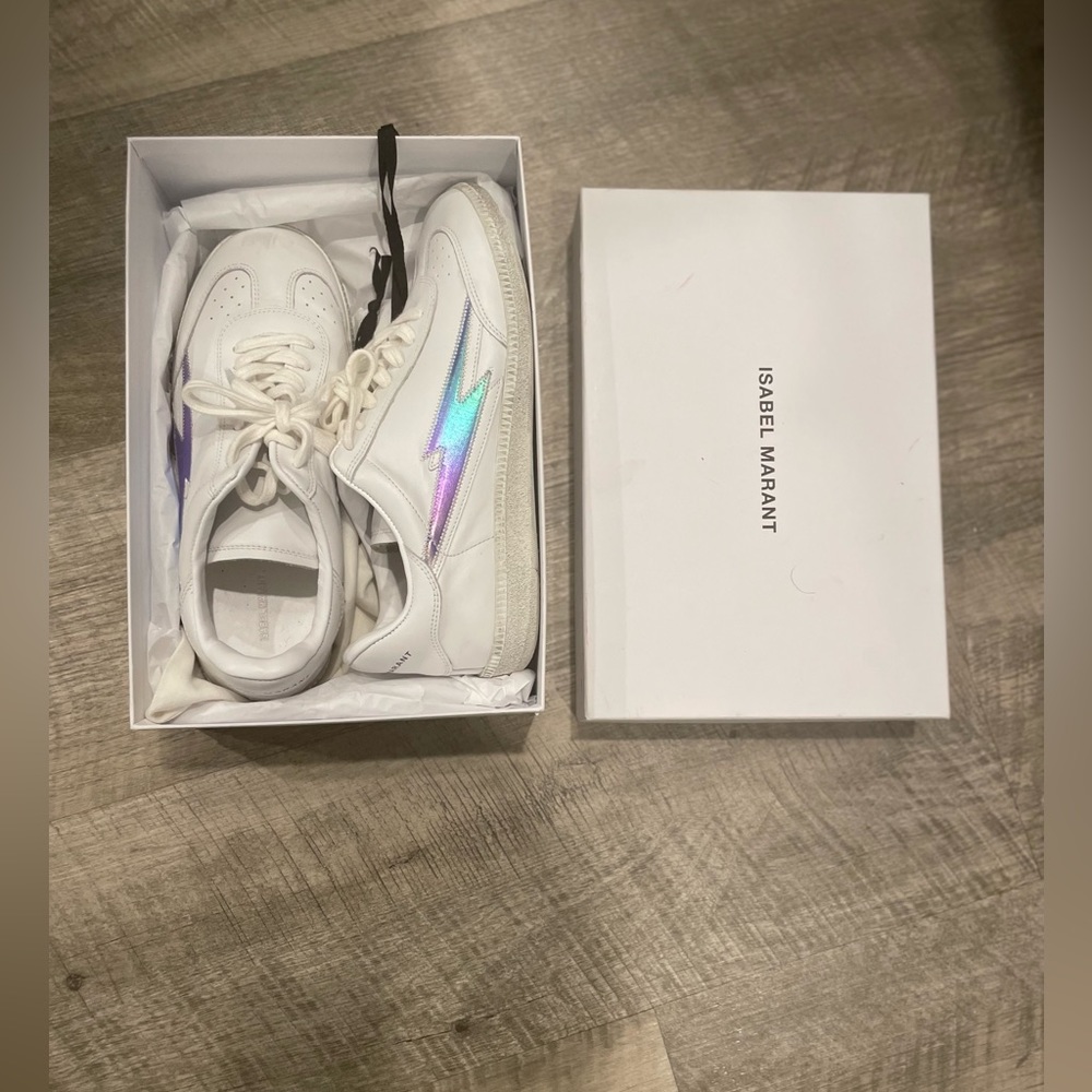 Retail $505 Isabel Marant Bryce Thunder Sneaker - Picture 11 of 14